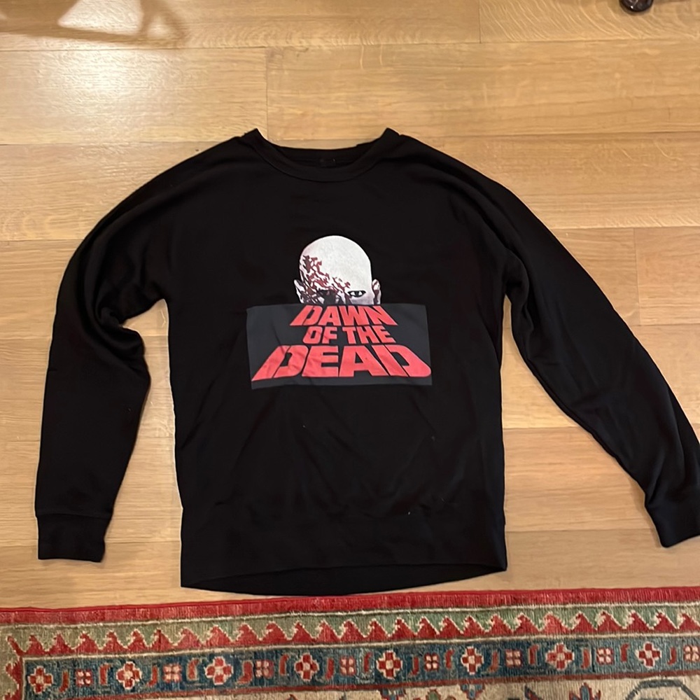 Dawn of the Dead horror movie crew neck sweatshirt large